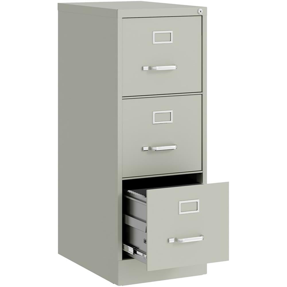 UrbanPro Metal Light Gray Filing Cabinet Vertical 3-Drawers 40.19"H Unassembled
