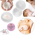 thumbnail image 3 of Reusable Bamboo Cotton Nursing Pads (12pcs) With Laundry Bag - Soft Absorbent Breastfeeding Pads For Maternity (super Soft, 11cm), 3 of 5