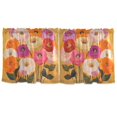 thumbnail image 7 of Yayeee Kitchen Curtains Tier Set of 2 Light Filtering 57"x36" Over Sink Window Panels, Abstract Floral, 7 of 7