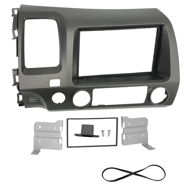 KAKOWELY Cadre de Lecteur DVD de Voiture 1 Ensemble Cadre Stéréo de Remplacement Kit de Montage de Lecteur DVD 2D Compatible avec Civic - Conducteur Gauche 15.35"X11.02"X3.54 Pouces