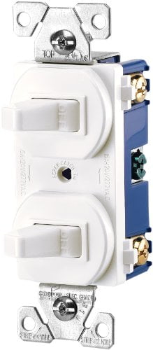 Eaton 271W-BOX 15-Amps 120/277-Volt Traditional Heavy Duty Grade Two Single-Pole Switches White