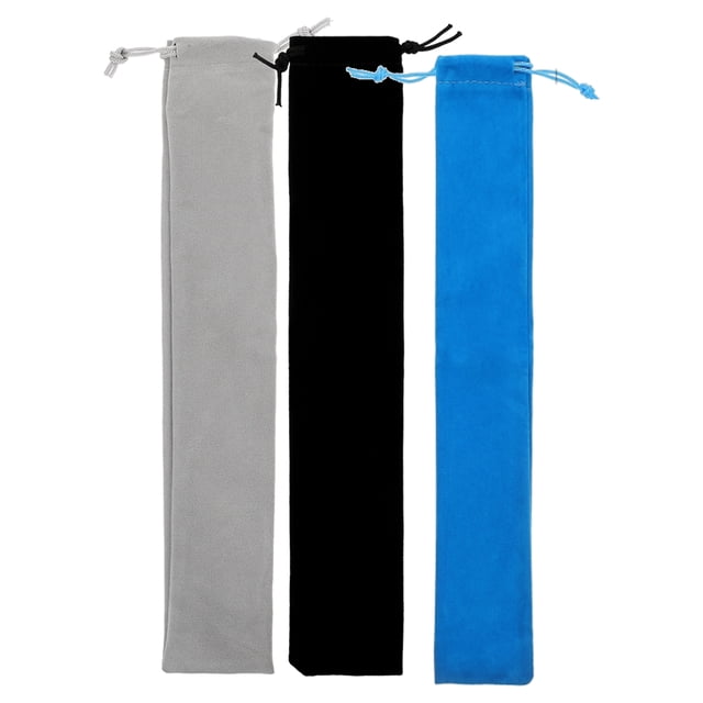 Miangastore 3pcs Vertical Flute Bag Flute Storage Bag Piccolo Carry Bag Music Instrument Drawstring Pouch Portable Recorder Flute Case Bag for Vertical Flutes