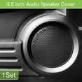 thumbnail image 2 of Unique Bargains 1 Set 3.5" Car Speaker Grills Cover Mesh Audio Subwoofer Protector with Mounting Screws Black, 2 of 7