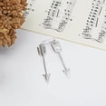 thumbnail image 5 of Valiant Hunter's Arrow Sterling Silver Dangle Earrings, 5 of 6