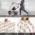thumbnail image 6 of Daiia Tulips Flowers Pattern Car Seat Cover for Babies, Mom Nursing Covers Breastfeeding Scarf, Multi Use Infant Carseat Canopy for Newborn Carrier/Stroller, 6 of 9