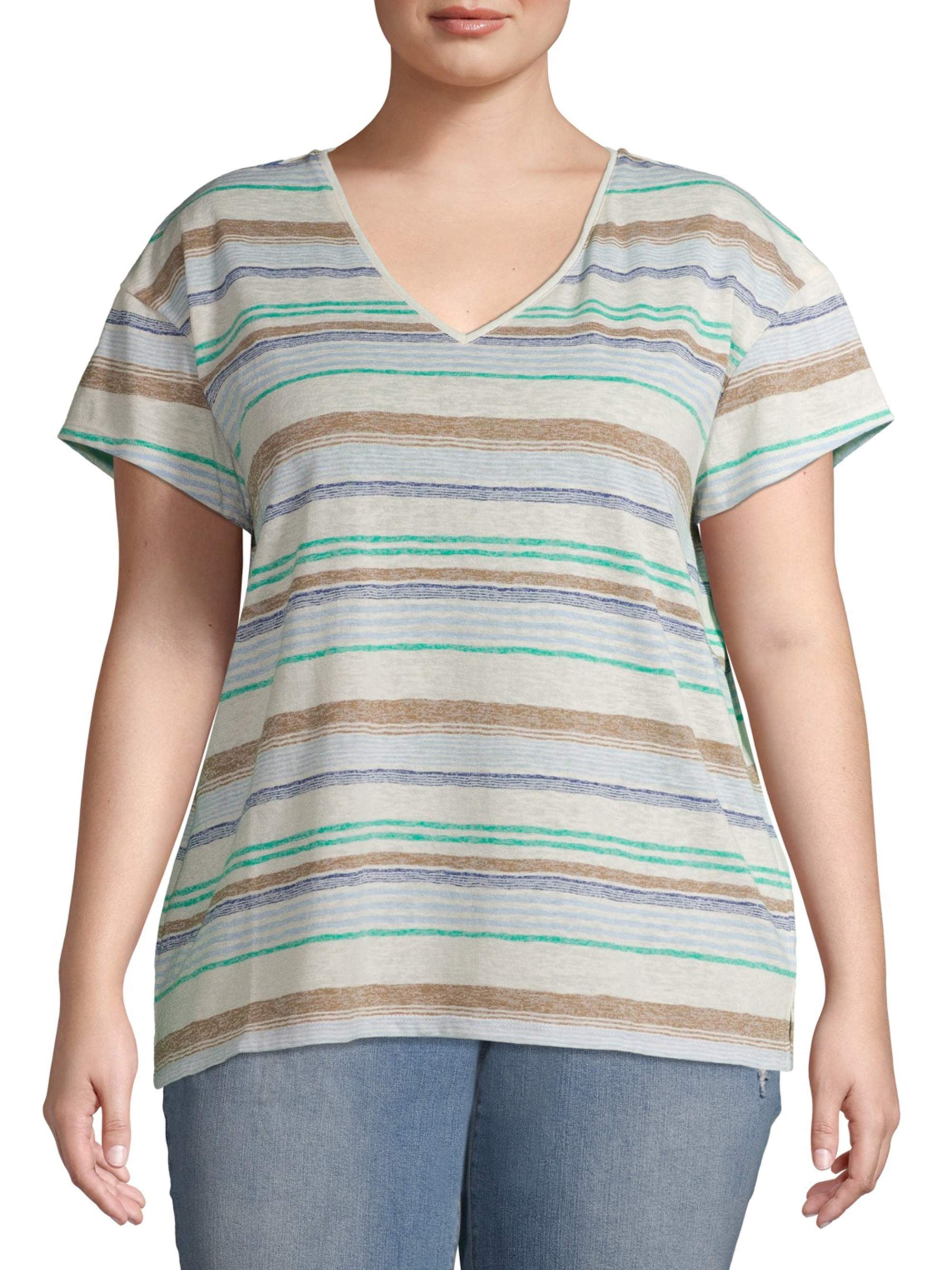 terra & sky v neck t shirt