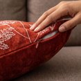 thumbnail image 5 of Byndra Wildflower Embroidery Pillow Covers, 18 x 18 Inch Polyester Chenille Cushion Cases, Floral Sofa Pillow Covers for Farmhouse Living Room, Home Closet and Travel Storage, 5 of 7