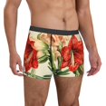 thumbnail image 4 of Salouo Vibrant Amaryllis Flowers Print Men's Boxer Briefs,Breathable Underwear Elastic Waistband Briefs for Men -XX-Large, 4 of 8