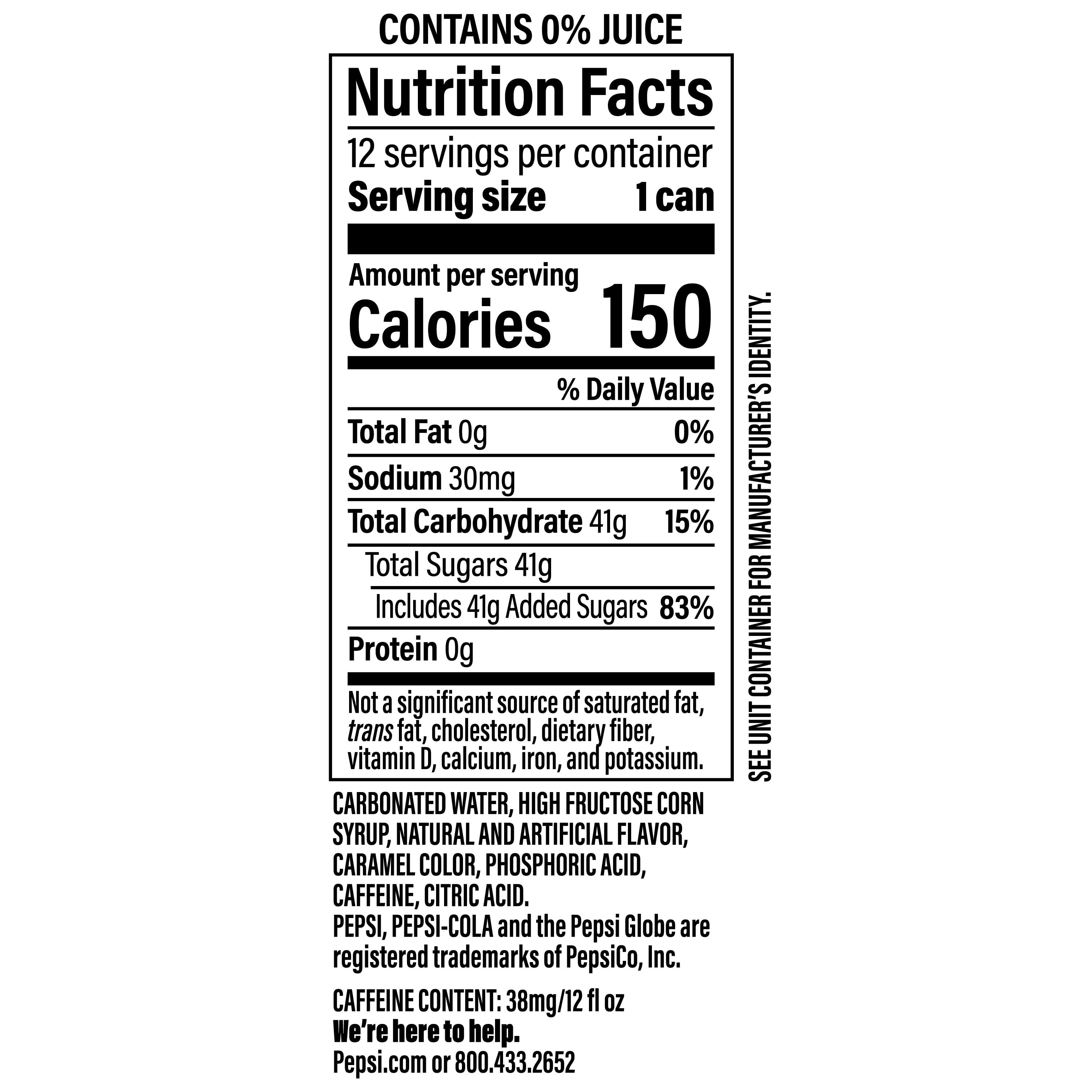 Pepsi Soda Wild Cherry And Cream 12 fl oz, 12 Count Cans