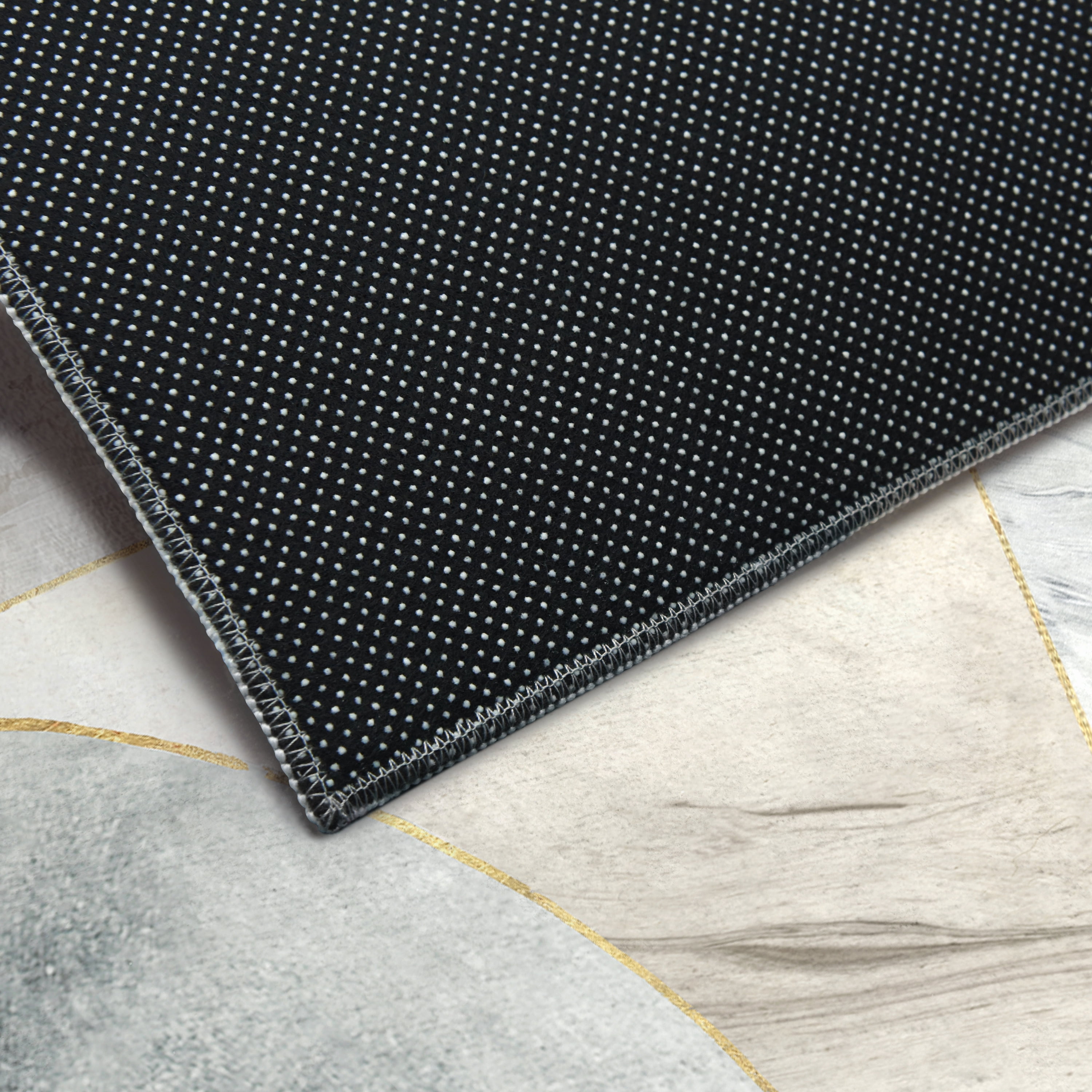Mosaic Serenity Washable Geometric Art Area Rug size 8'x10', Power-loomed, Heavenly Softness with Non-Slipping Backing