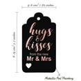 thumbnail image 5 of Inkdotpot Pack Of 50 Real Rose Gold Foil Paper Tags Hugs And Kisses From The New Wedding Favor Hang Tags, 5 of 6