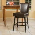 thumbnail image 3 of Aura Swivel Counter Stool, Set of 1, Brown, 3 of 5