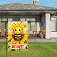 thumbnail image 3 of Amhnf Bee Happy Sunflower Garden Flag For Home Outdoor Garden Yard Decor 12x18 inch, 3 of 5