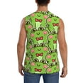 thumbnail image 4 of Kdxio Cute Green Frog for Men's Muscle T-shirt,Sleeveless for Workout Running Athletic Gym Lounge Casual, 4 of 7