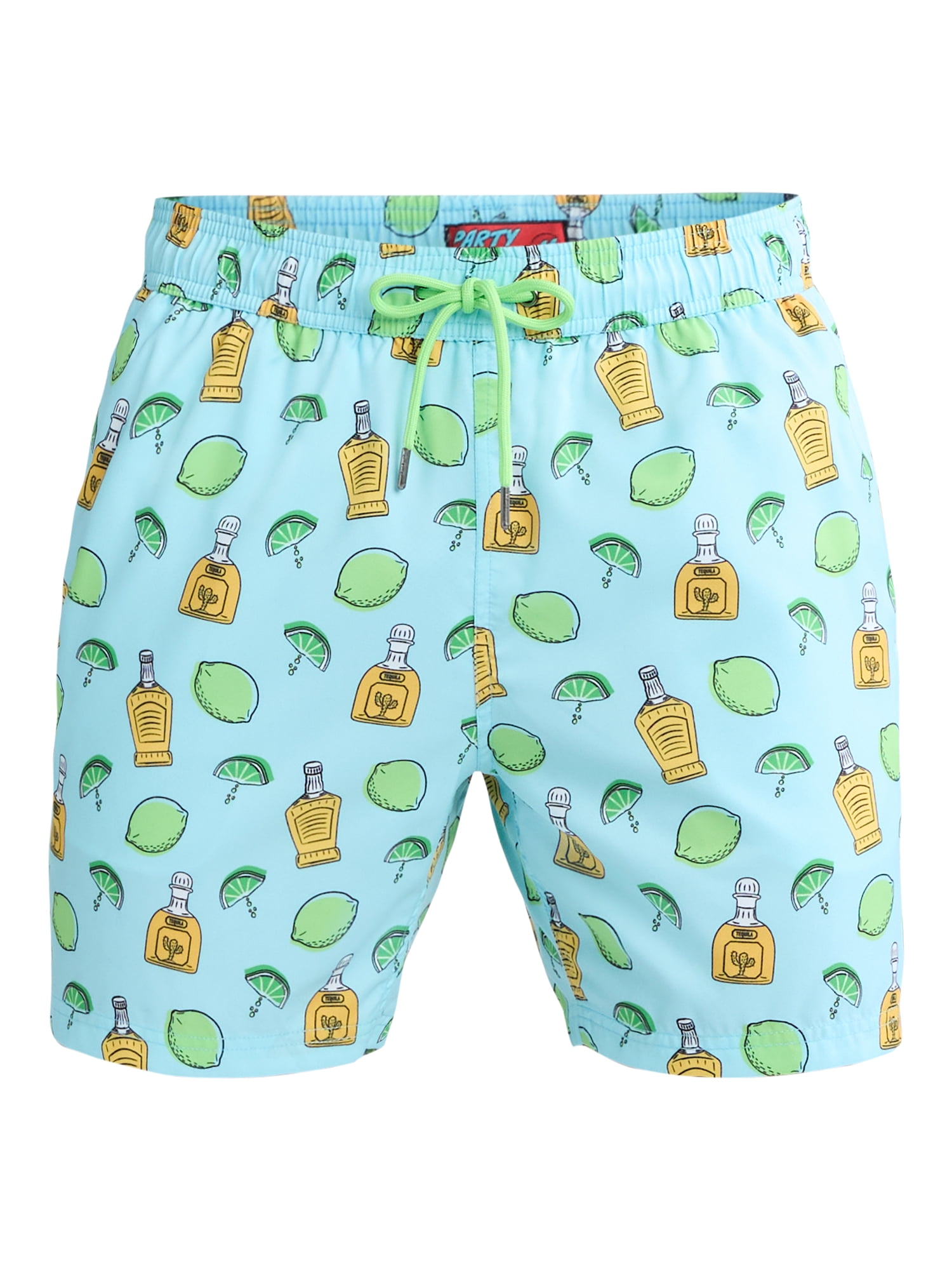 Party Sharks Men's Swim Trunks, 6.5" Inseam (Available in S-XL)