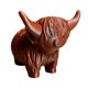 thumbnail image 3 of Figura de vaca, escultura de mesa, regalo de cumpleaños, adorno artesanal, figura en miniatura S granate, 3 of 9