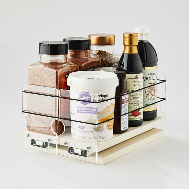 Vertical Spice 2 Drawer Full Extension Sliding Spice Rack