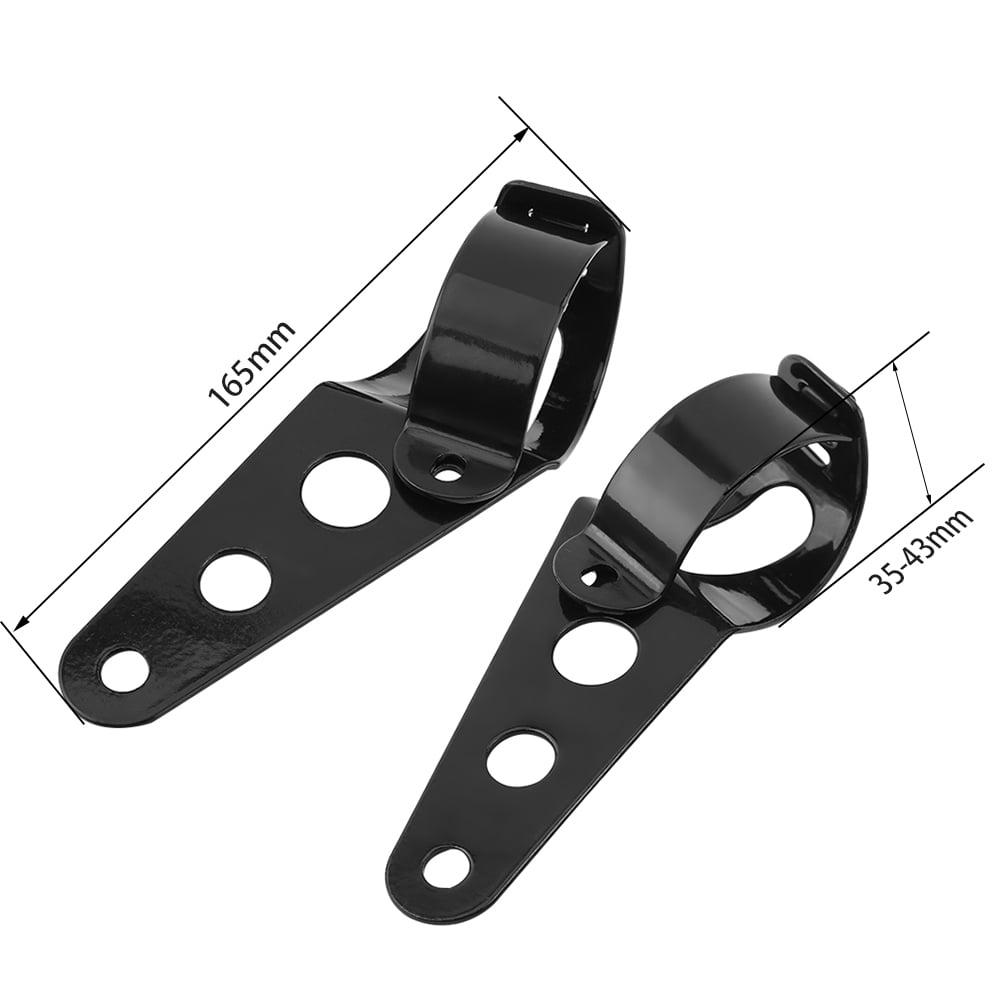6.5 Motorcycle Headlight LED Headlamp Grill Side Mount Cover With Bracket for Cafe Racer LED Headlight