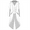 White, variant on IBTOM CASTLE Men's Steampunk Vintage Tailcoat Jacket Gothic Medieval Victorian Frock Button Down Swallow Coat M White