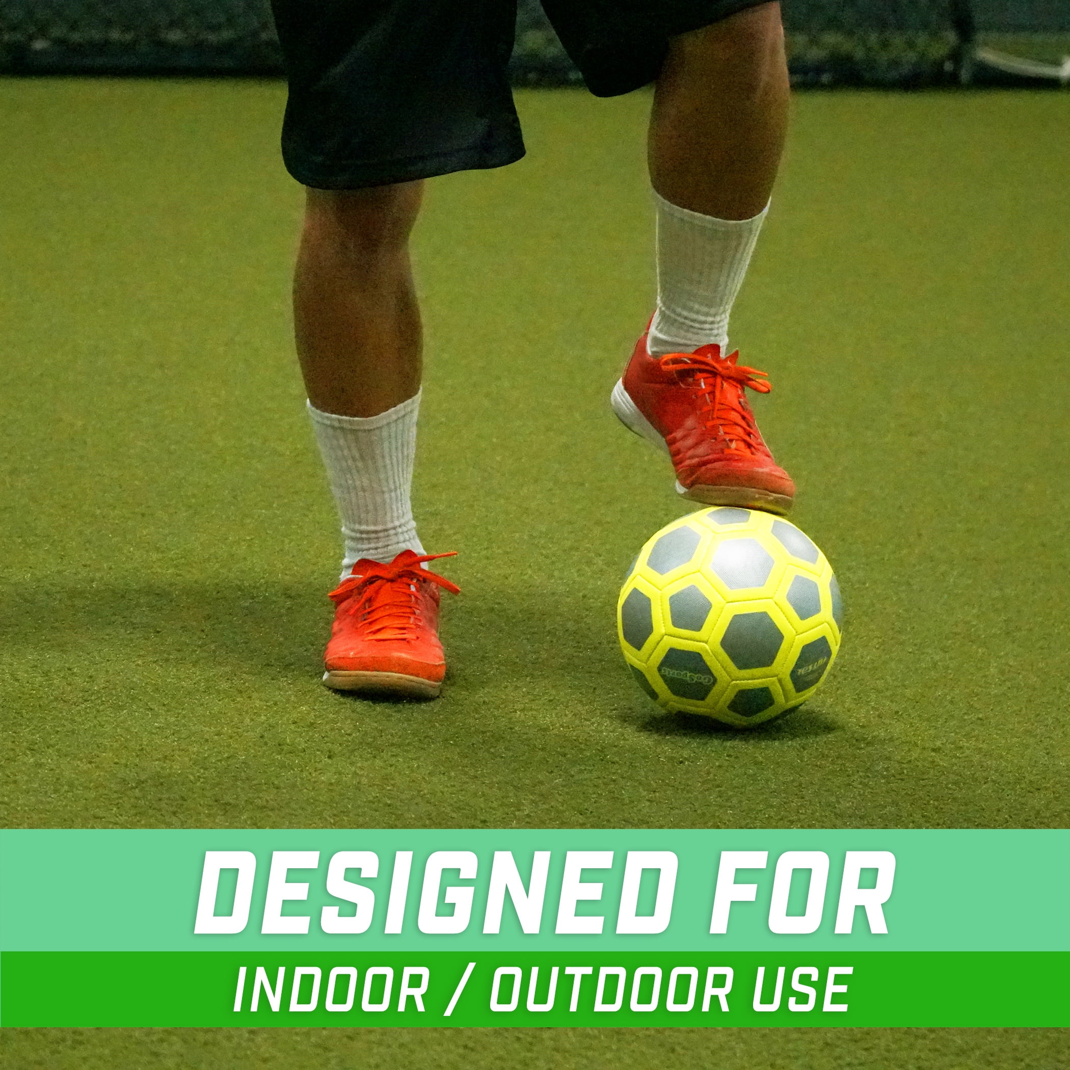 GoSports ELITE Futsal Ball - Size 4 Single  Indoor or Outdoor FUTSAL Games or Practice