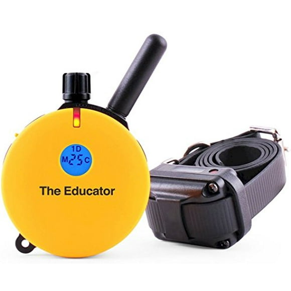 Educator E-Collar Humane Dog Training Collar with Remote Features 100 Levels of Safe Stimulation, Tapping Sensation, Night Light, Waterproof, Rechargeable