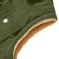 thumbnail image 4 of AnuYalue Men's Big and Tall Vest Corduroy Fleece Lined Sherpa Puffer Vest Fall Winter Button Down Sleeveless Jackets, 4 of 7