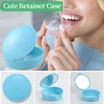 thumbnail image 4 of TIHYWR Retainer Case, Denture & Orthodontic Aligner Case With Mirror & Ventilation, Light Blue, 4 of 7