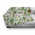 thumbnail image 3 of St. Patrick's Day Soft Flannel Fleece Throw Blanket, Irish Party Pattern Beer Leprechaun Flag Hearts Rainbow Gold Shamrock, Cozy Plush for Indoor and Outdoor Use, 60" x 80", Multicolor, by Ambesonne, 3 of 6