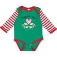 thumbnail image 3 of Inktastic Papa's Girl Heart Flowers Girls Long Sleeve Baby Bodysuit, 3 of 5