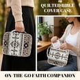 thumbnail image 5 of Xixirimido Bible Cover Case for Women Men, Large Bible Bag Bible Study Supplies Accessories Quilted Bible Carrying Cases with Handle Christian Gift, Aztec Tribal Geometric Brown Print, 5 of 7