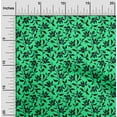 thumbnail image 2 of oneOone Cotton Poplin Sea Green Fabric Floral Silhouette Fabric For Sewing Printed Craft Fabric By The Yard 56 Inch Wide, 2 of 4