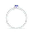 thumbnail image 2 of ANGARA Natural Prong-Set Solitaire Tanzanite Split Shank Ring in 14K White Gold for Women (Size-6x4mm) | December Birthstone, Birthday, Anniversary, Jewelry Gift for Women | Natural Tanzanite Ring, 2 of 9