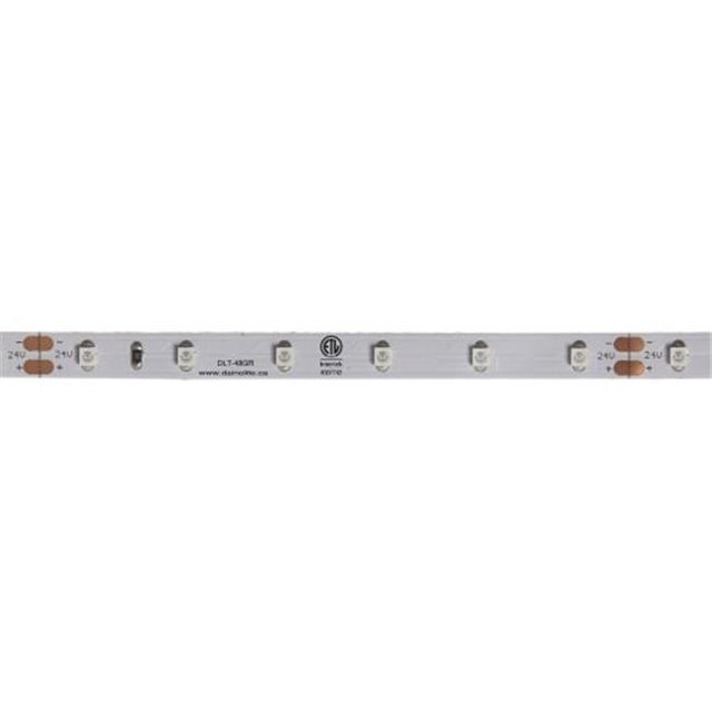 Dainolite DLT-48GR 8mm IP33 4.8 avec M Vert 24V-DC & 5M 60LED - M&44; Blanc