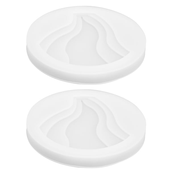 2 unids Molde de montaña DIY Molde de fundición de bricolaje con plato de almacenamiento Molde de silicona
