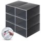 thumbnail image 1 of Paquete de 6 cajas de Almacenamiento para zapatos Gaon negro, 1 of 8