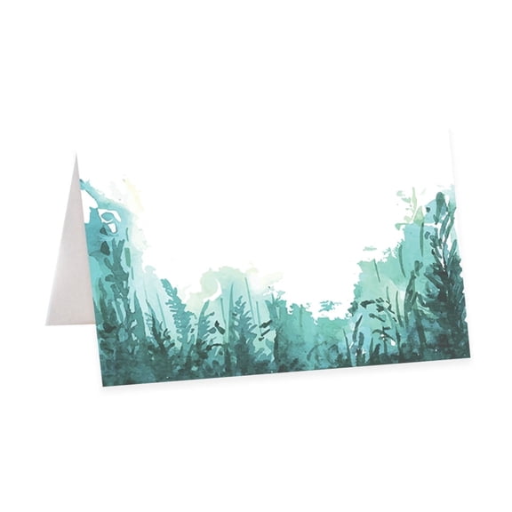 Koyal Wholesale Watercolor Forest Theme Wedding Table Tent Place Cards 56 Pk