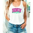 thumbnail image 2 of Drinkin Weather Tank Top for Women Cute Summer Drinking Sleeveless Tee for Adults White Tank Top XX-Large, 2 of 5