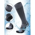 thumbnail image 4 of RANDY SUN Waterproof Men Socks Knee High, Lightweight Breathable Socks Cushioned Quarter Hiking Trekking Socks 1 Pair Small Gray, 4 of 6