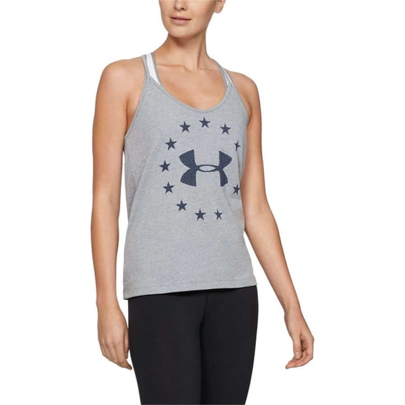 Under Armour Women's Freedom Tactical Tank Top, Steel Light Heather,XS - US