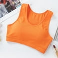 thumbnail image 5 of Bras for Women's Running Sports Thin Shockproof Gathering Large Sexy And Comfortable Strapless Bra on Clearance Orange S, 5 of 5