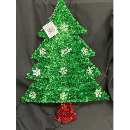 Christmas Tree Christmas Tinsel Decoration 16" X 24"