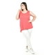 thumbnail image 4 of Blusa sin manga con encaje Roman Fashion /Tallas Extras, 708 (Coral) coral 42, 4 of 5