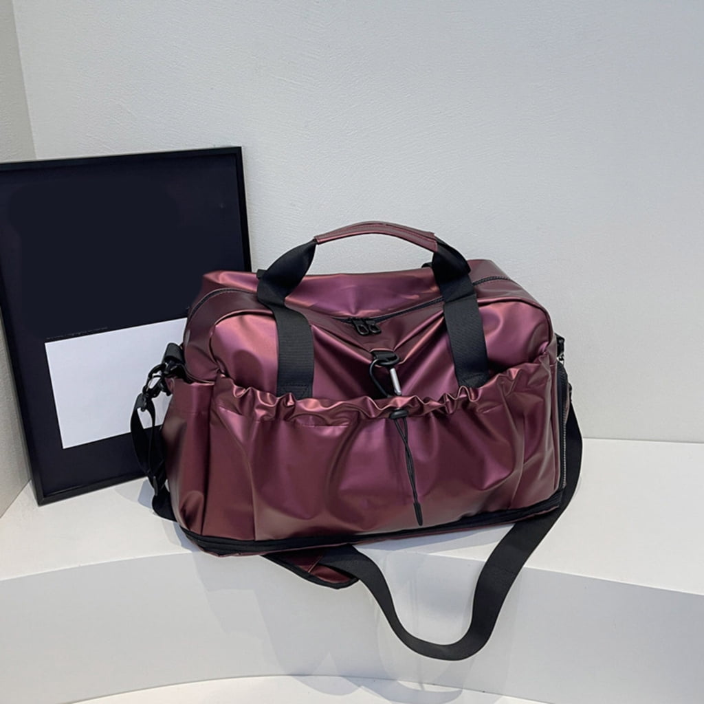 Functional Waterproof Travel Organizer With Wet Dry Pockets And Shoe Compartment