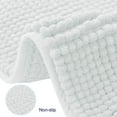 thumbnail image 7 of Subrtex Chenille Bathroom Rugs Soft Non-Slip Super Water Absorbing Shower Mats, 20"x32", White, 7 of 7
