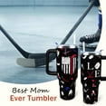 thumbnail image 3 of Hockey Mom 40 oz Tumbler with Handle and Straw Lid Leak Proof - Hockey Mom Tumbler for Mothers Day Gifts for Mom Women - Stainless Steel Cup Dishwasher Safe, 3 of 6