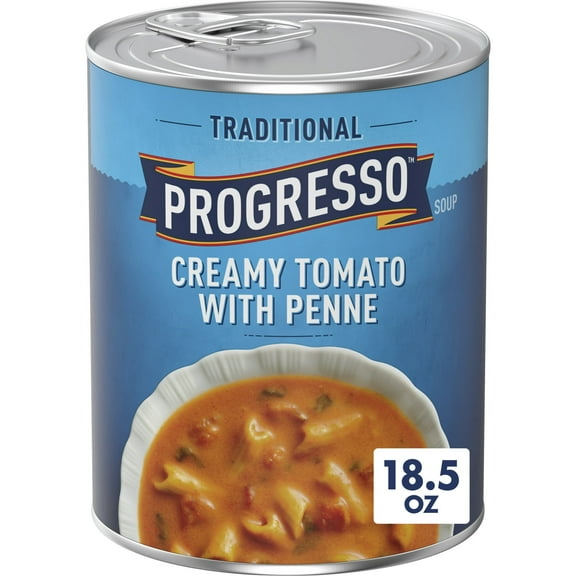 Progresso Traditional, Creamy Tomato With Penne Canned Soup, 18.5 oz. (Pack of 8)
