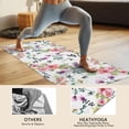 thumbnail image 4 of Pioneer Flower Floral Print Pattern Hot Yoga Mat Towel Non Slip for Hot Yoga - Quick-Drying Yoga Mat Cover with 4 Corner Pockets with Travel Bag - Hot Yoga Towel Non Slip 74"x26", 4 of 6