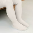 thumbnail image 4 of dazeni Girls 0-8 Years Footed Tights Lightweight Stretchy High Waisted Leggings Ultra Soft Stocking Pantyhose White 7 Years, 4 of 6
