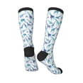 thumbnail image 4 of Fotbe Cool Giraffe print Women's Men's Novelty Crew Socks Cotton Socks Knee High Socks for Walking,Running,Nurses,Pregnancy, 4 of 9