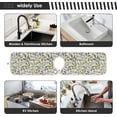 thumbnail image 6 of Coolnut 2 Pack Faucet Mat Splash Guard for Kitchen Sink,Geometric Leaves 30x5 Inch Super Absorbent Microfiber Sink Protector Mat, Kitchen Sink Mat Machine Washable Kitchen Sink Accessories, 6 of 7